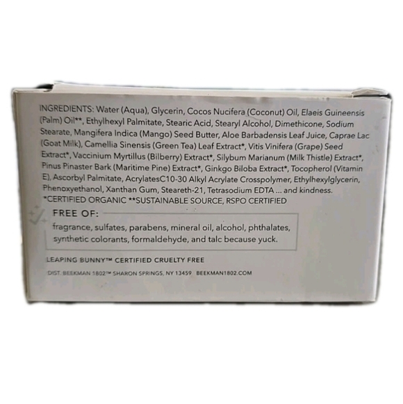 Beekman 1802 Goat Milk Whipped Body Cream 8 Fl Oz SEALED Botanical Oils NWT - Picture 5 of 7